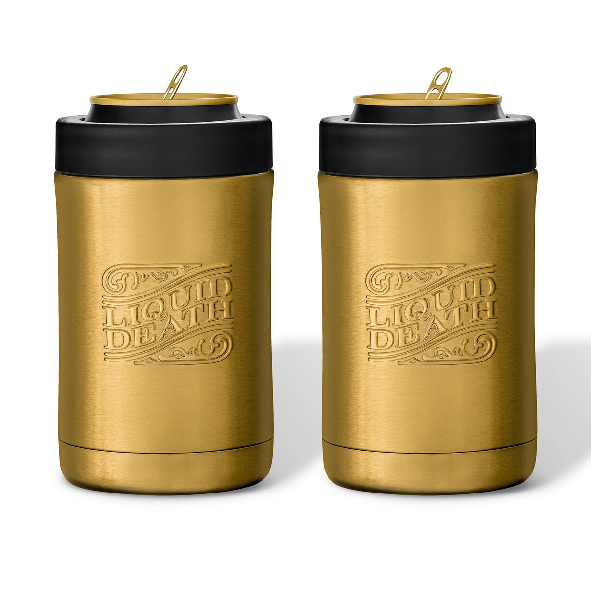 Death Metal Steel Can Cooler Set